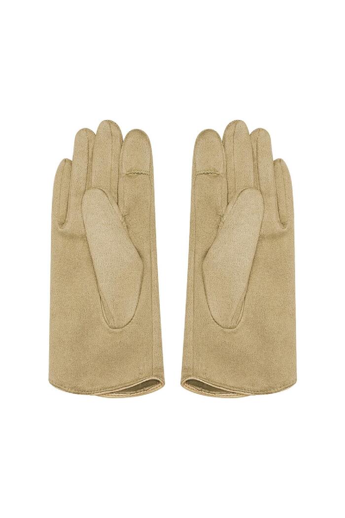 Klassische Handschuhe beige Polyester One size Bild3
