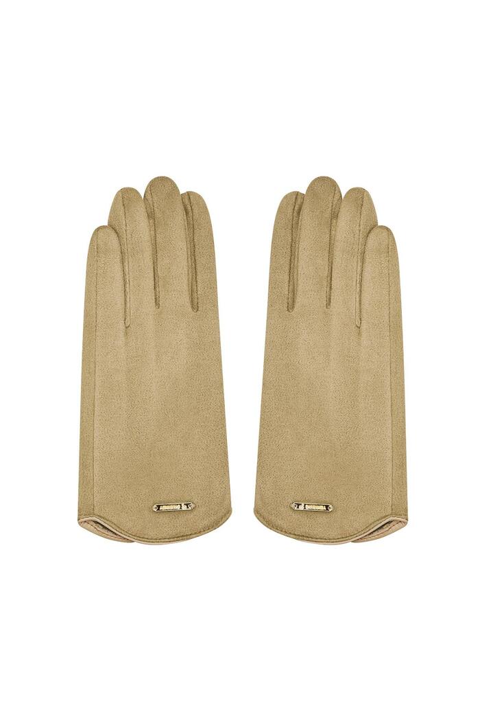 Klassische Handschuhe beige Polyester One size 