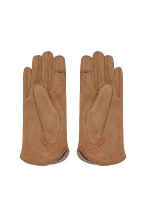 Klassieke handschoenen camel Polyester One size h5 Afbeelding3