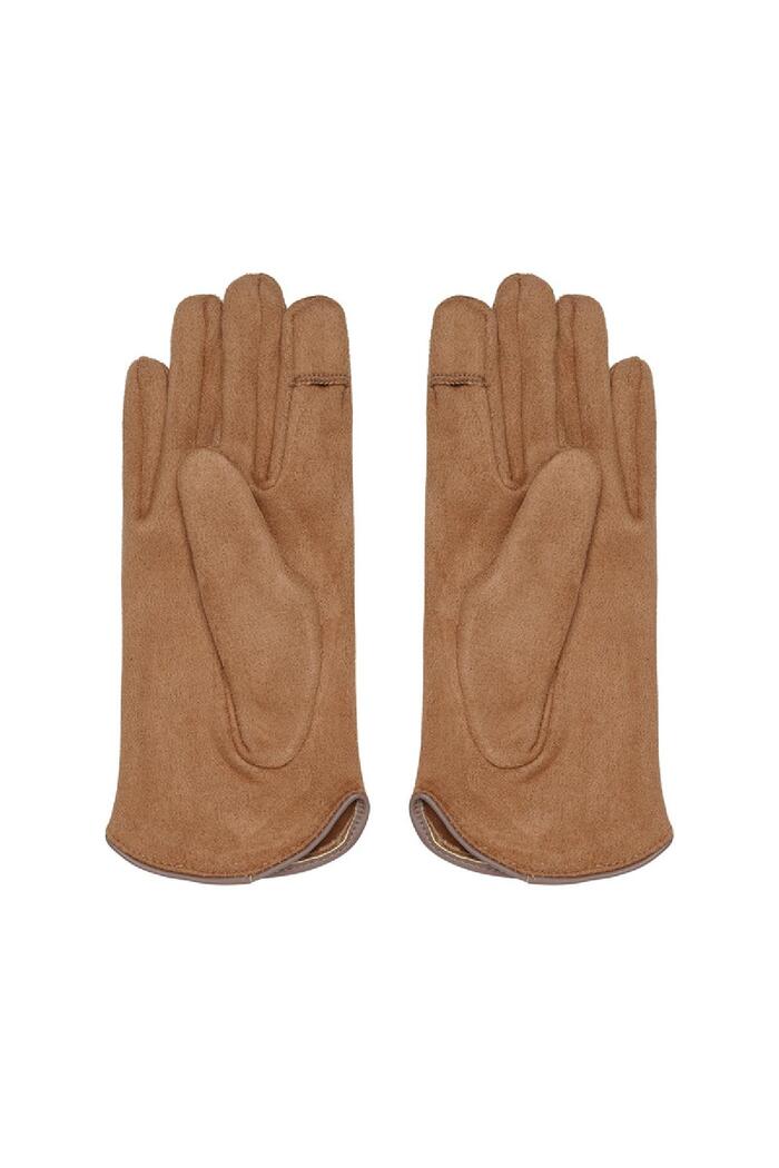 Klassieke handschoenen camel Polyester One size Afbeelding3