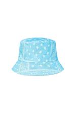 Azul / Sombrero de pescador con estampado de bandana Azul Poliéster 
