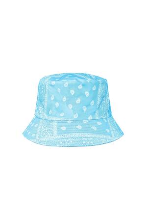 Sombrero de pescador con estampado de bandana Azul Poliéster h5 