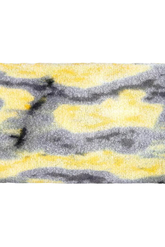 vortice di sciarpa Yellow Polyester Immagine4