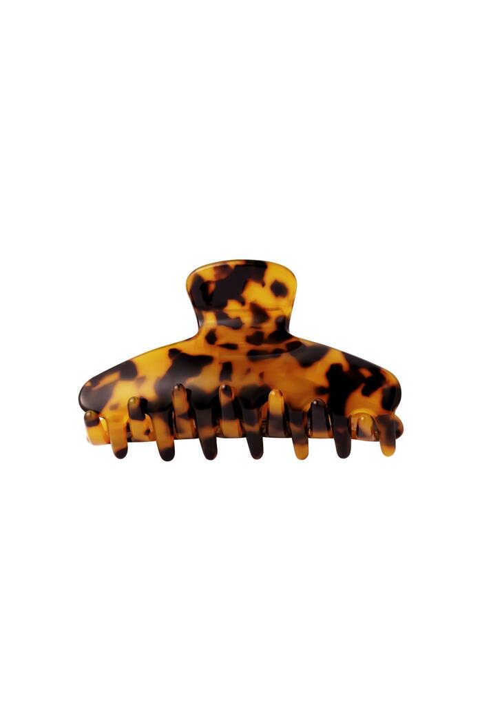Hair Clip Spotted Brown Sheet Material 