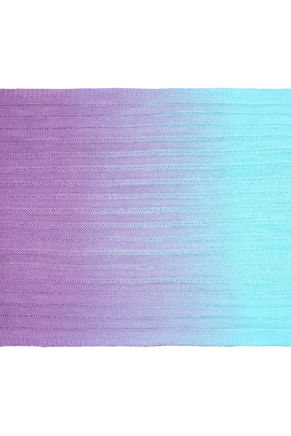 Tie dye sjaal Blauw Acryl Afbeelding3