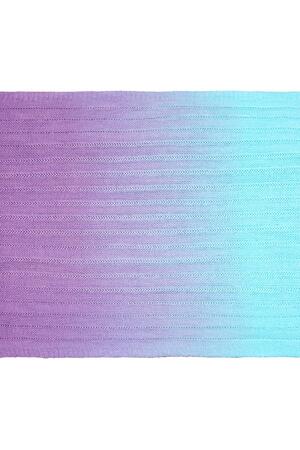 Écharpe tie-dye Bleu Acrylique h5 Image3