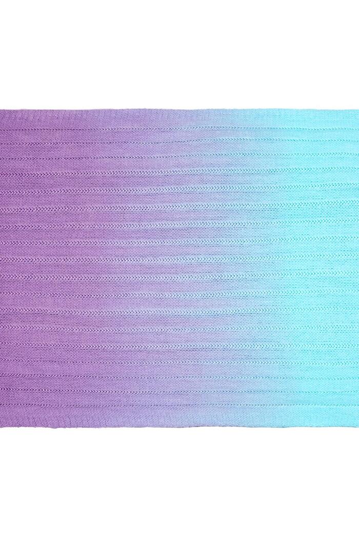 Écharpe tie-dye Bleu Acrylique Image3