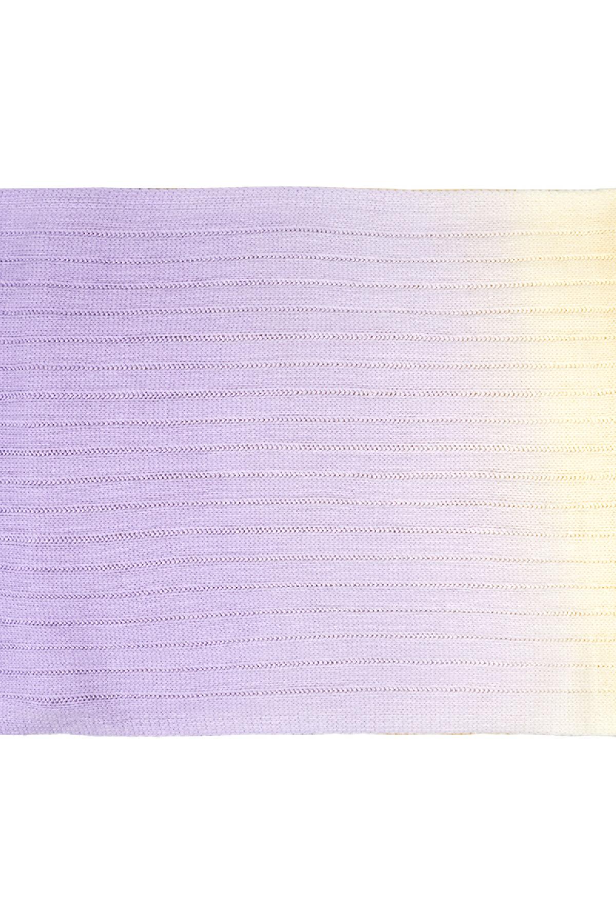 Tie dye scarf Purple Acrylic Picture3