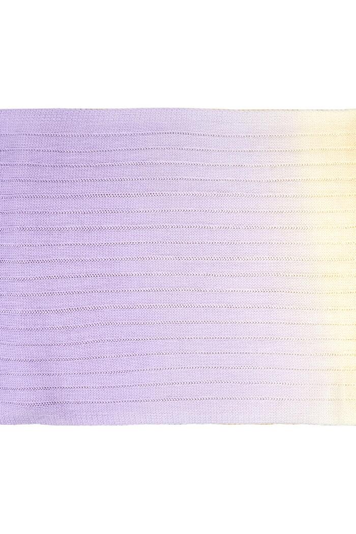Écharpe tie-dye Violet Acrylique Image3