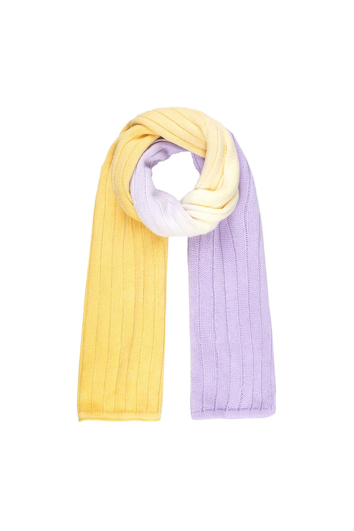 Tie dye scarf Purple Acrylic h5 