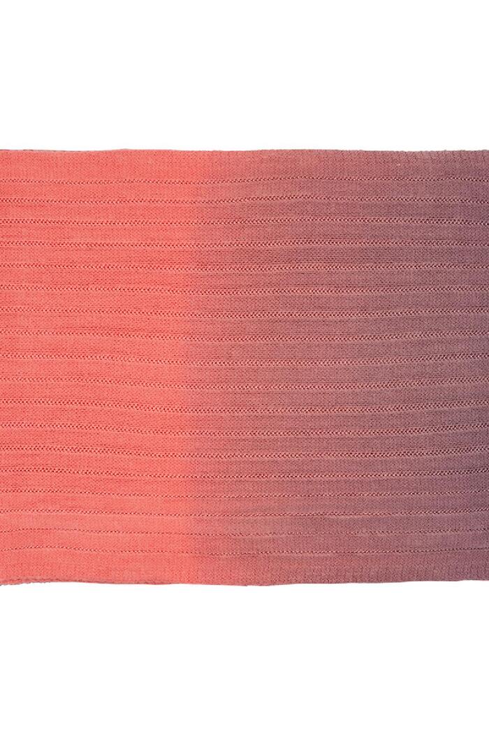 Tie dye scarf Orange Acrylic Picture3