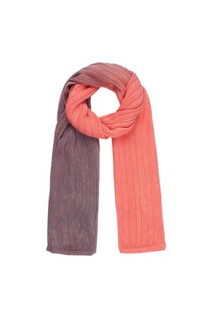 Tie dye scarf Orange Acrylic h5 
