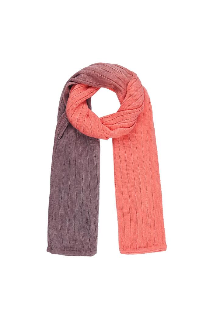 Tie dye scarf Orange Acrylic 