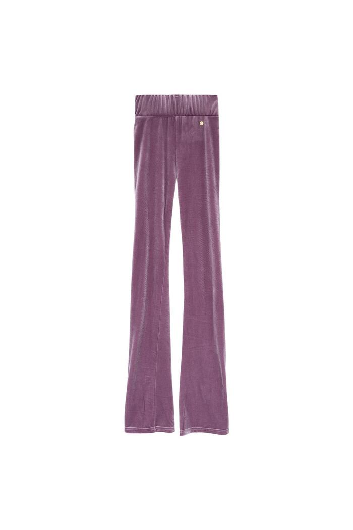 Kadife kloş pantolon Purple M 