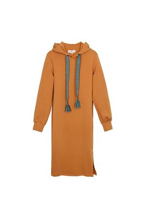 Pullover Kleid Orange L h5 