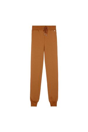Pantalones cómodos estilo casual Naranja L h5 