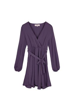 Şifon elbise Purple L h5 