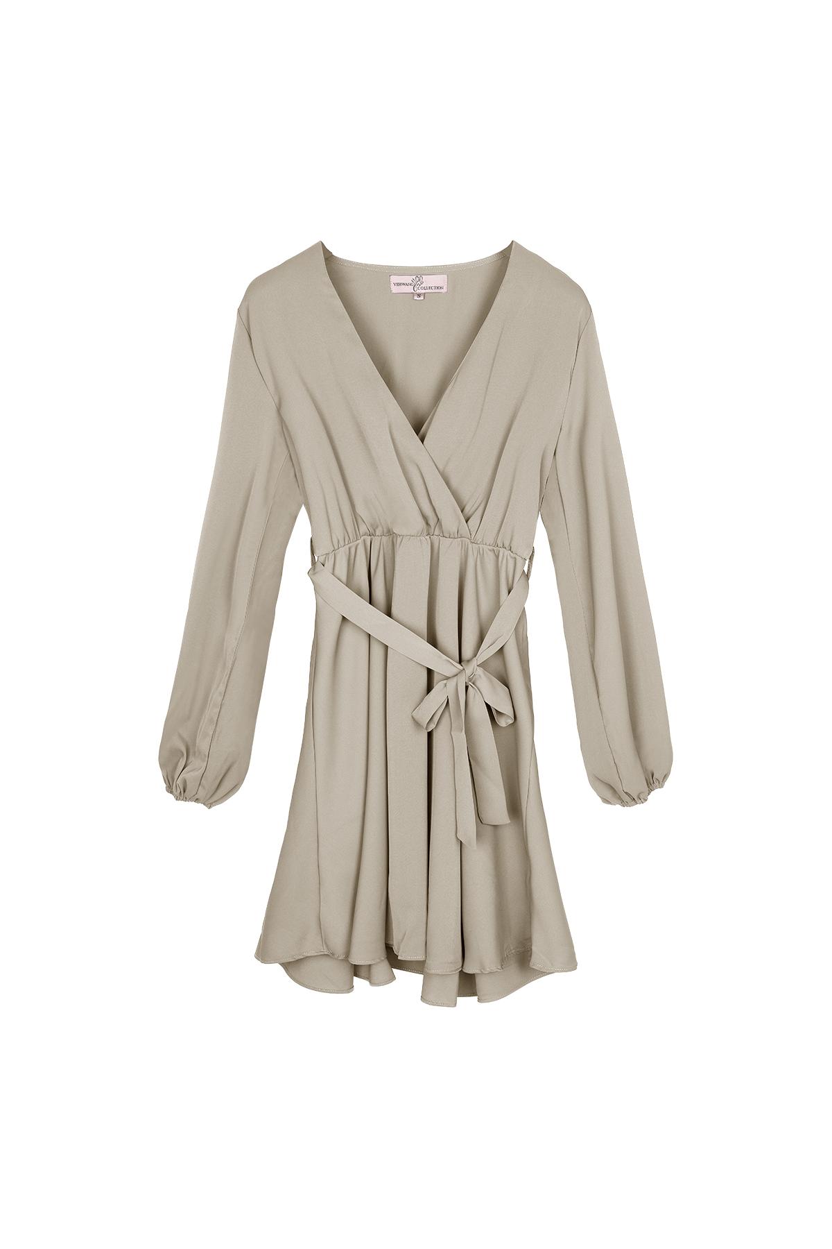 Robe en mousseline Beige L