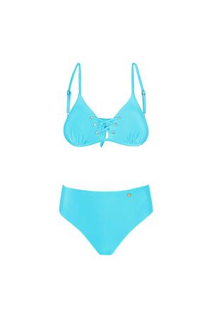 Bikini avec détail lacé Bleu L h5 