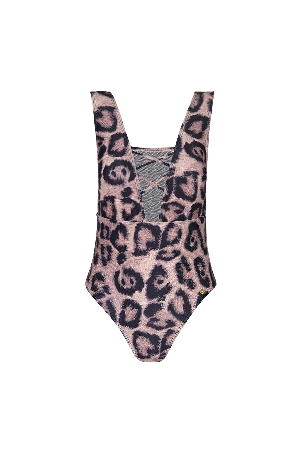 Animal print swimsuit Brown S