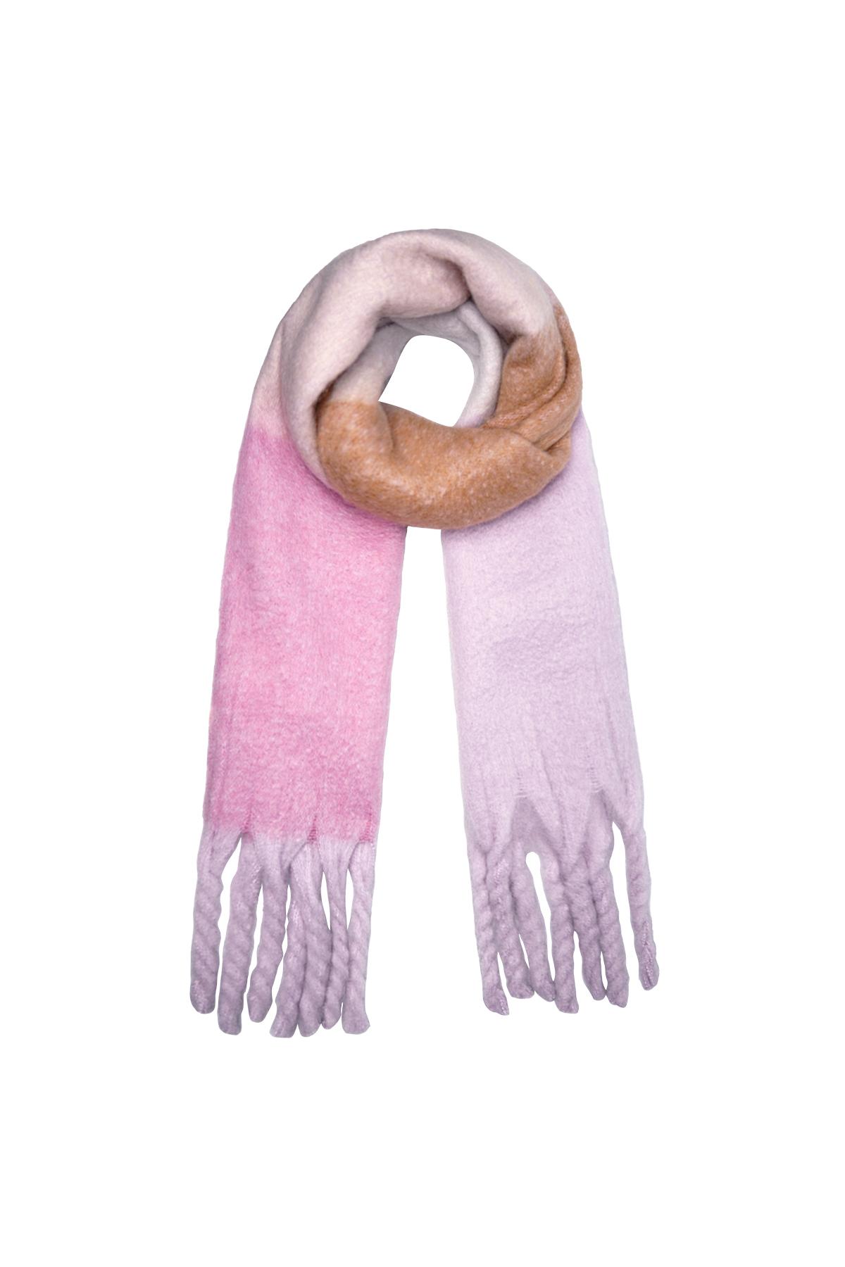 Scarf light colors Lilac Polyester