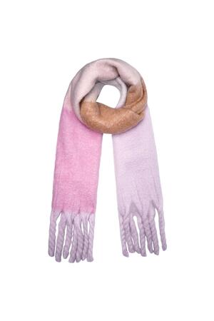 Scarf light colors Lilac Polyester h5 