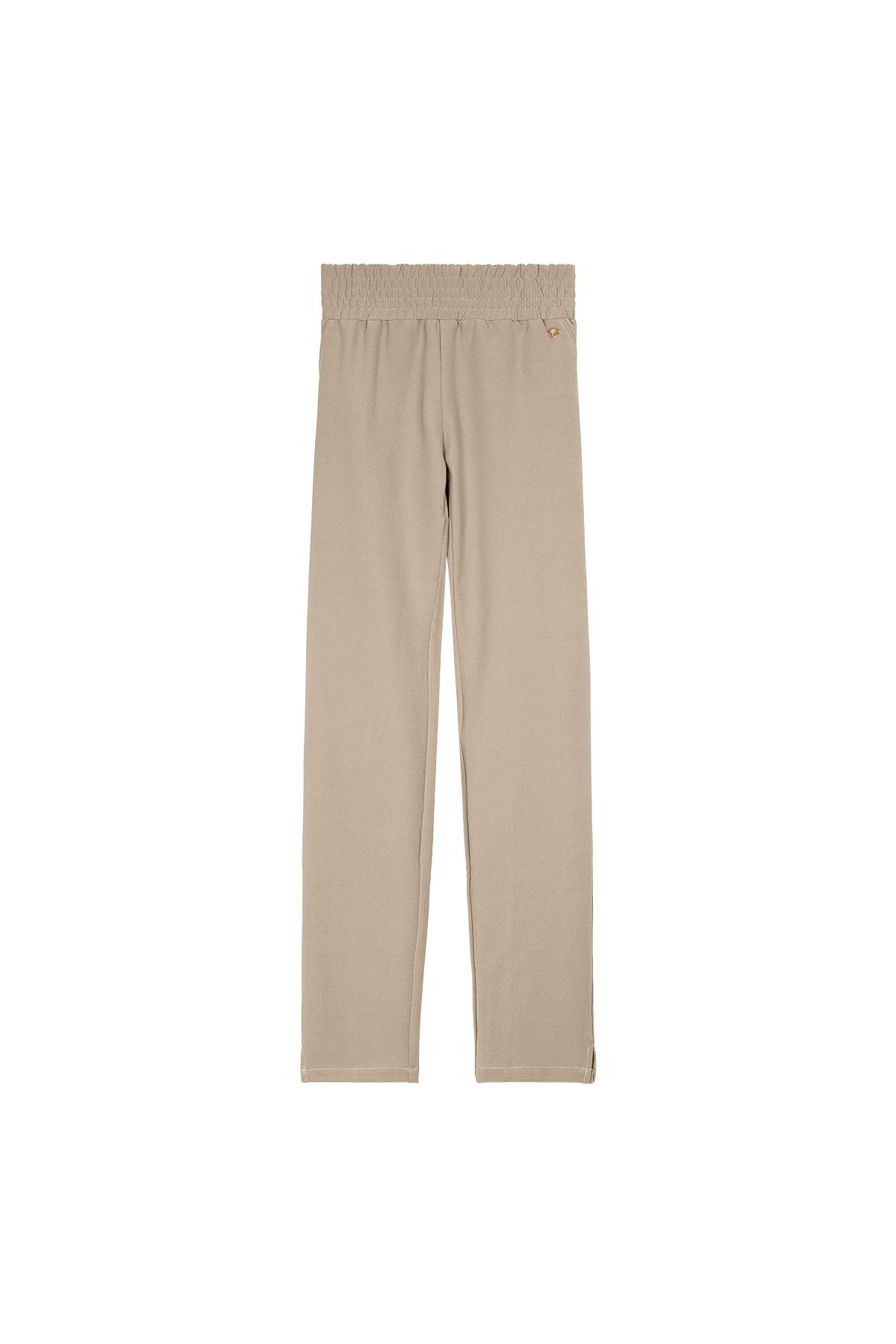 Slim fit pants Beige S 2