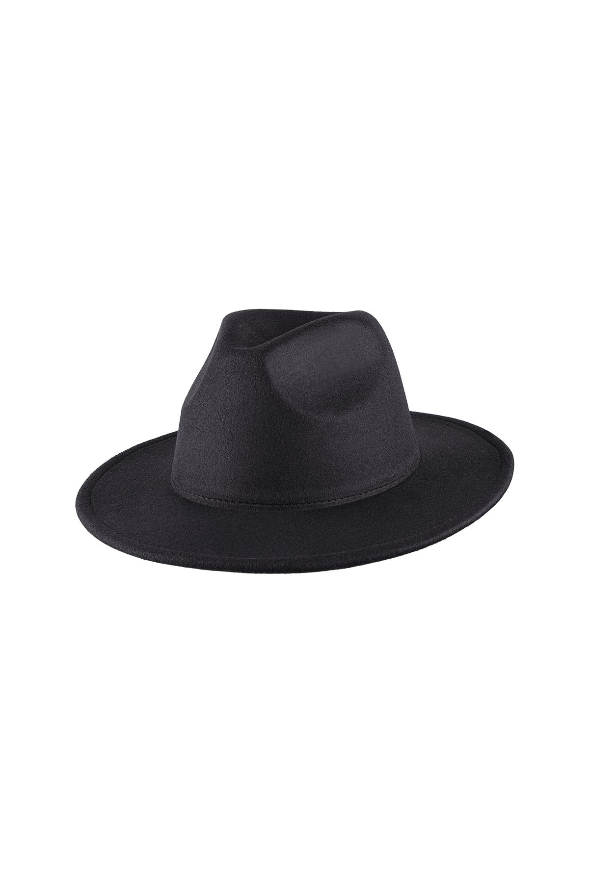 Fedora hat Black Polyester