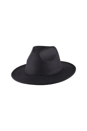 Fedora hoed Zwart Polyester h5 