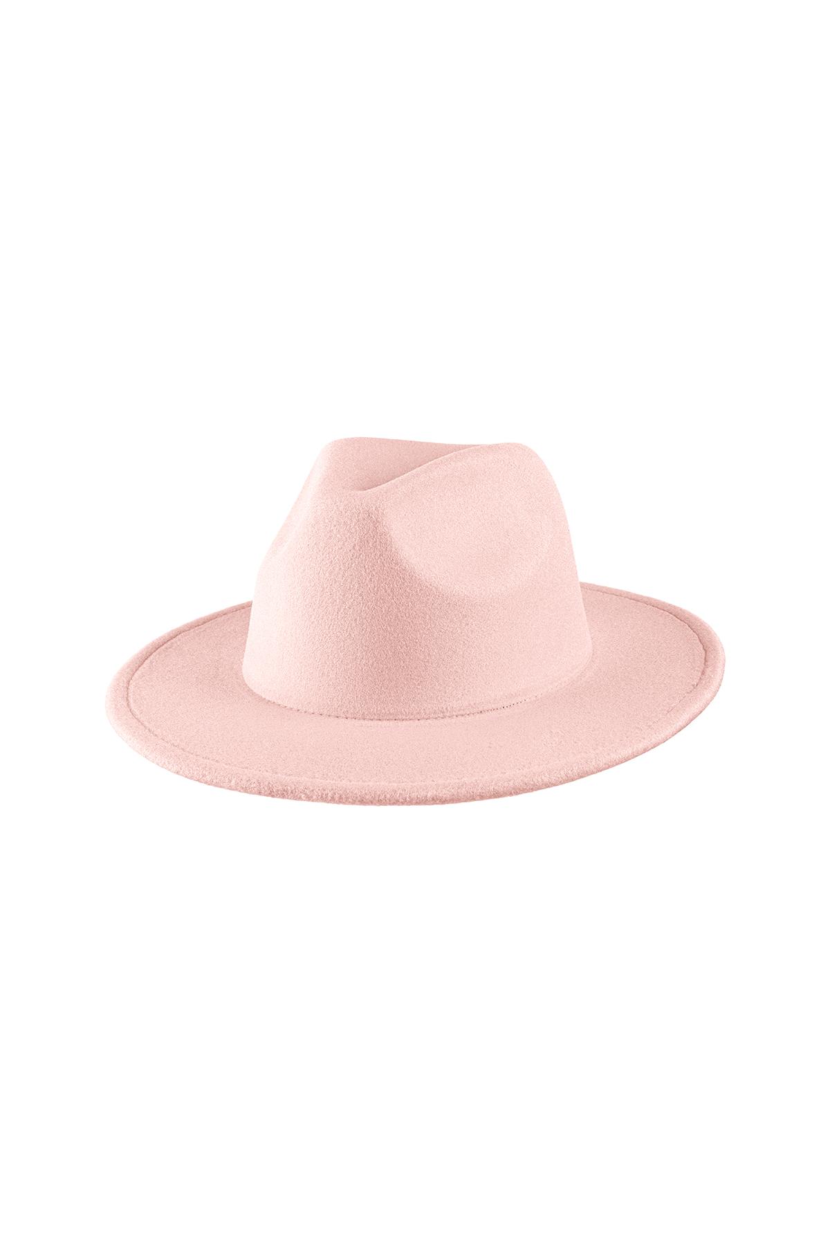 cappello fedora Pink Polyester