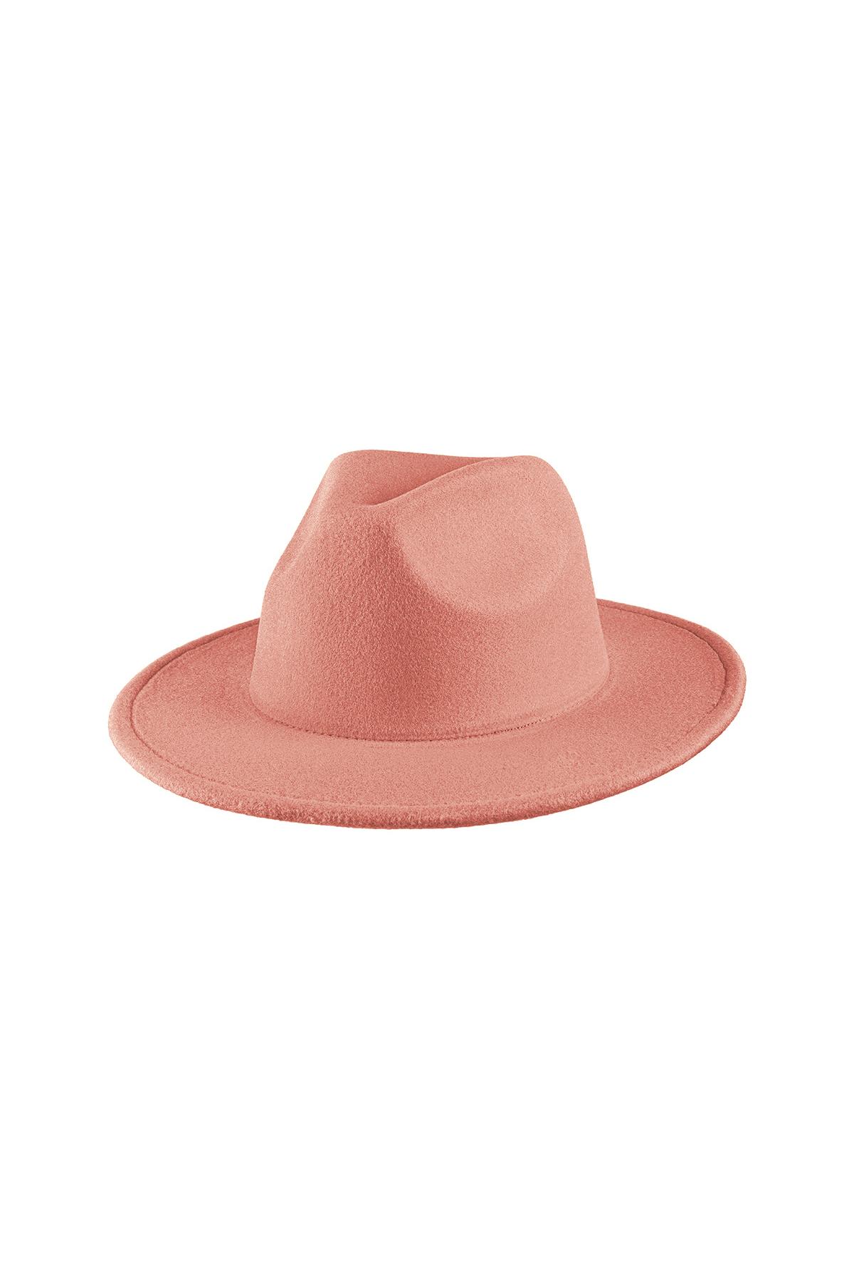 Fedora-Hut in Pastellrosa Hellrosa Polyester