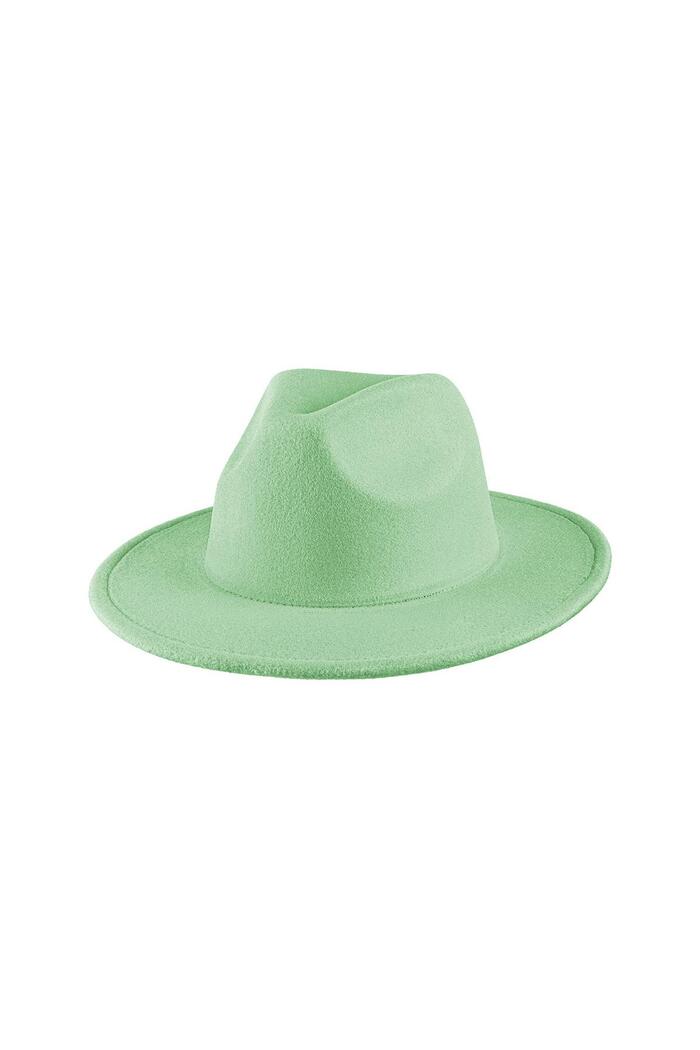 Cappello fedora color menta Mint Polyester 