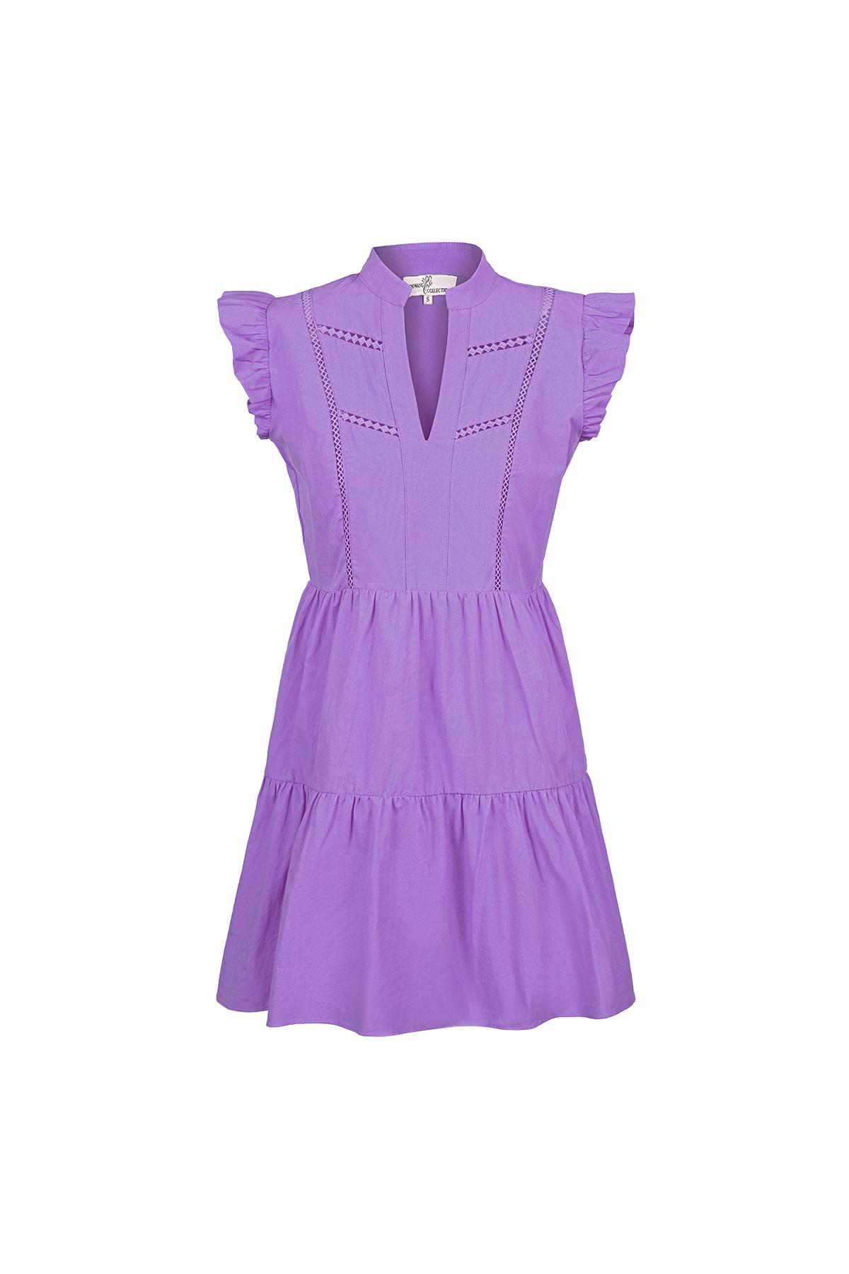 fırfırlı elbise Purple M
