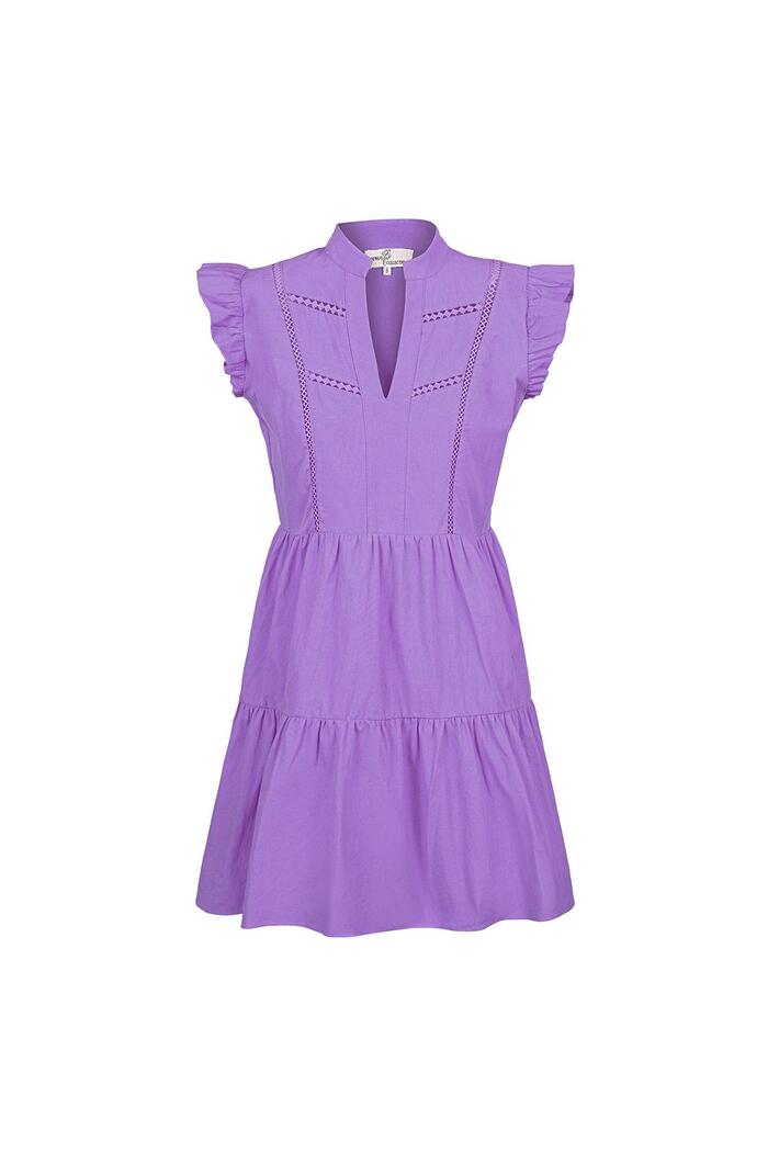 fırfırlı elbise Purple L 