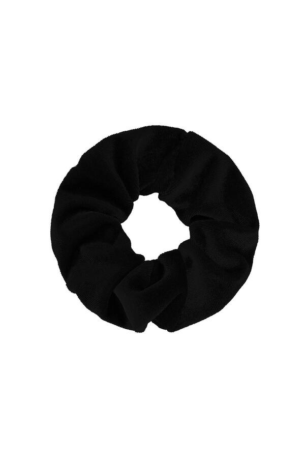 Einfacher Haargummi - schwarz Polyester