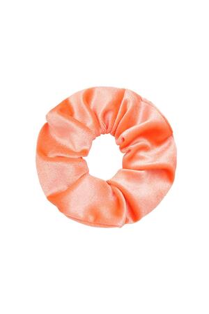 Scrunchie Zoet Fluweel Oranje Polyester h5 