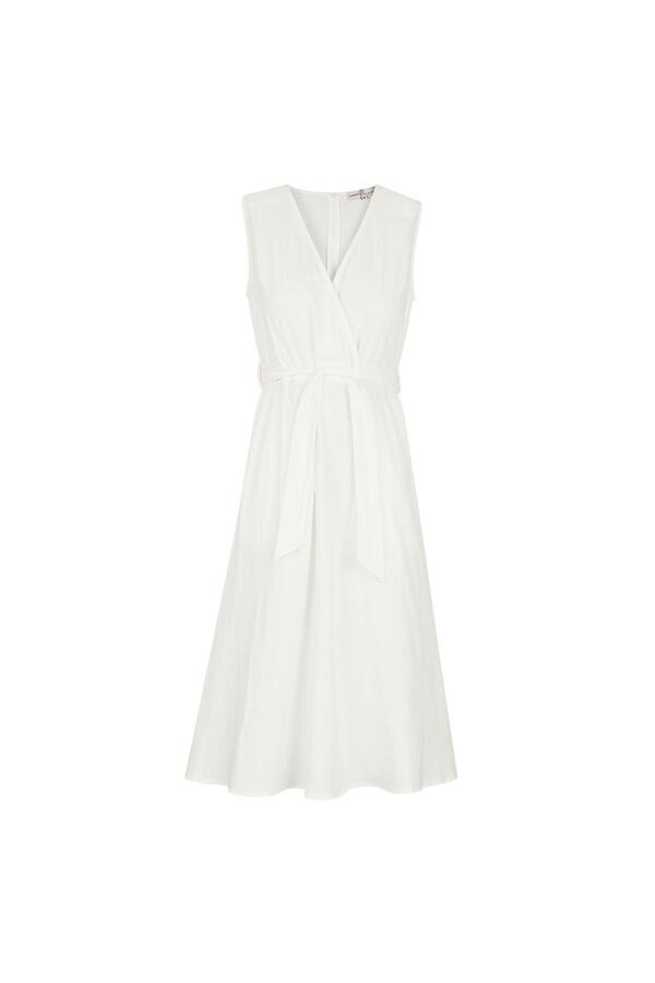Cotton dress with pockets Off-white L