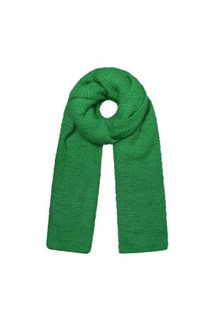 Kabartma desenli kışlık eşarp Green Polyester h5 
