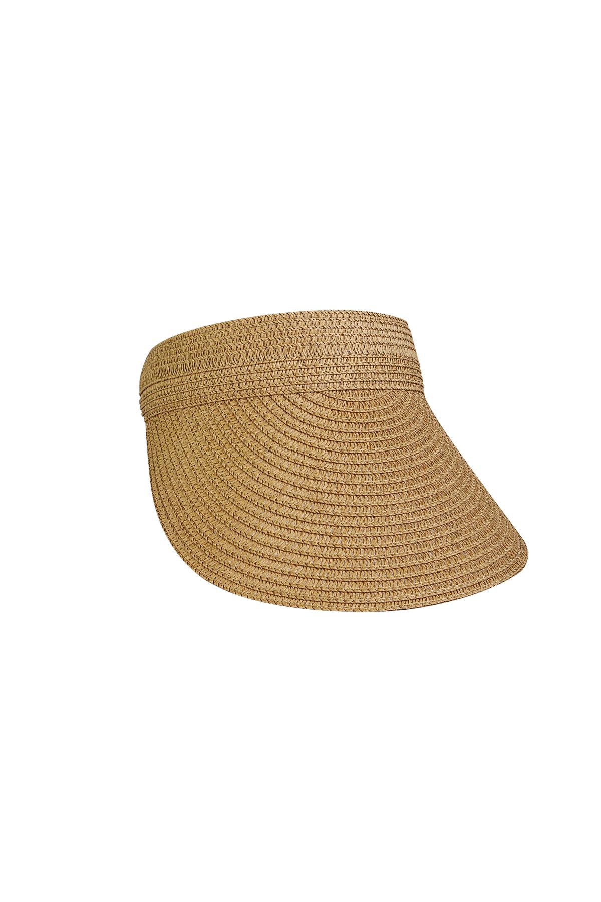 Pare-soleil casquette paille Camel Paper