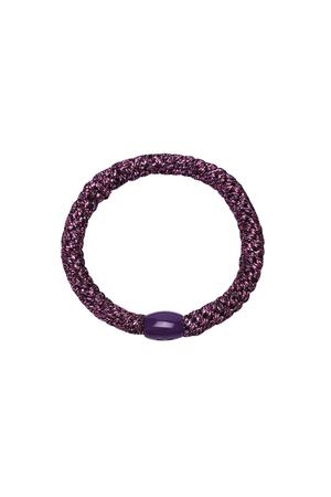 Confezione da 5 fiocchi per capelli Purple Polyester h5 