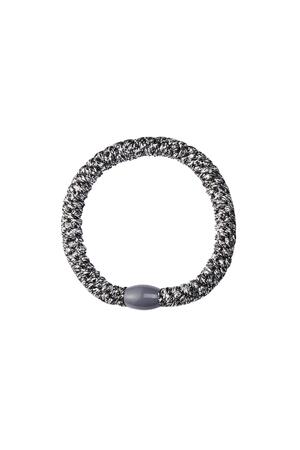 Hair tie bracelets 5-pack Grey Polyester h5 