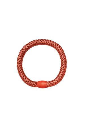 Lot de 5 bracelets élastiques à cheveux Rouge vin Polyester h5 