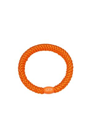 Haargummiarmbänder 5er-Pack Orange Polyester h5 