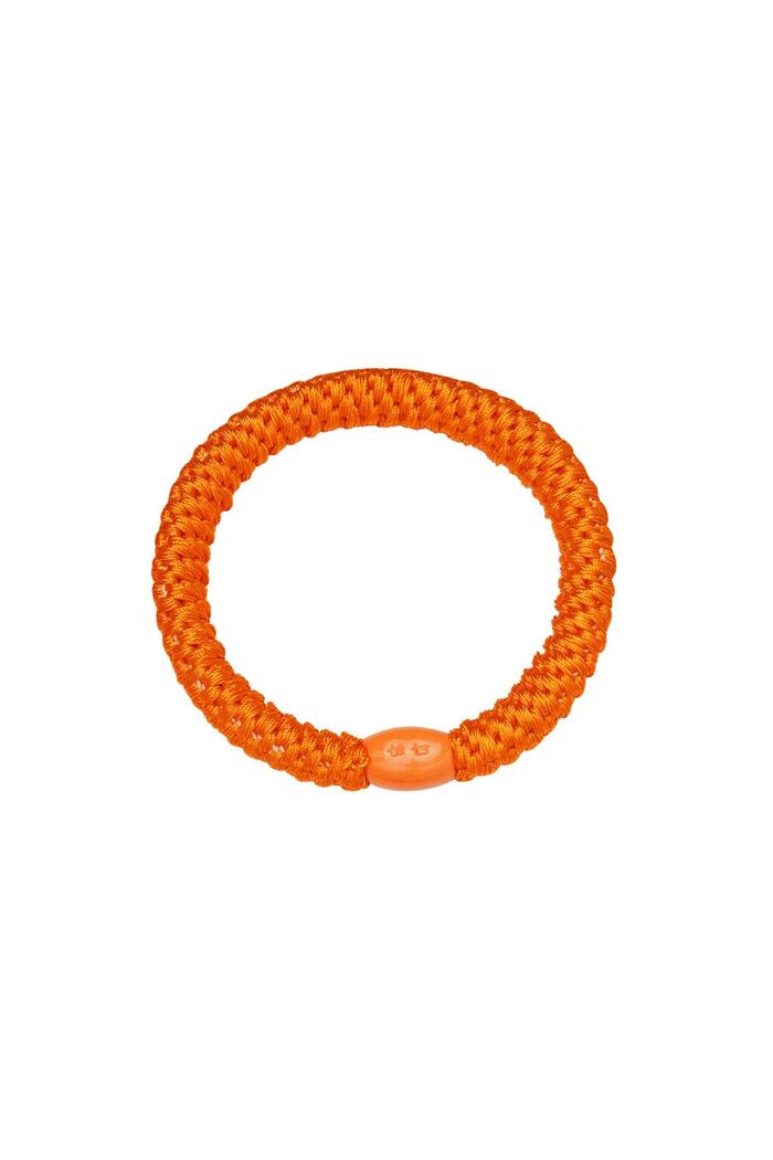 Haargummiarmbänder 5er-Pack Orange Polyester 