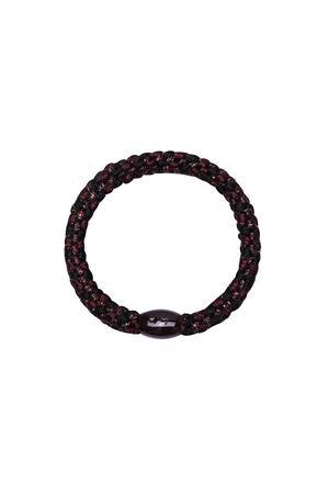 Hair tie bracelets 5-pack Brown Polyester h5 
