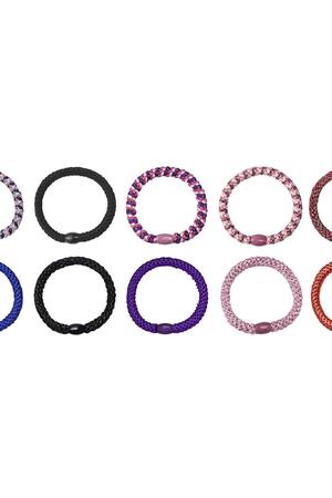 Hair tie bracelets Multi Polyester h5 Picture2