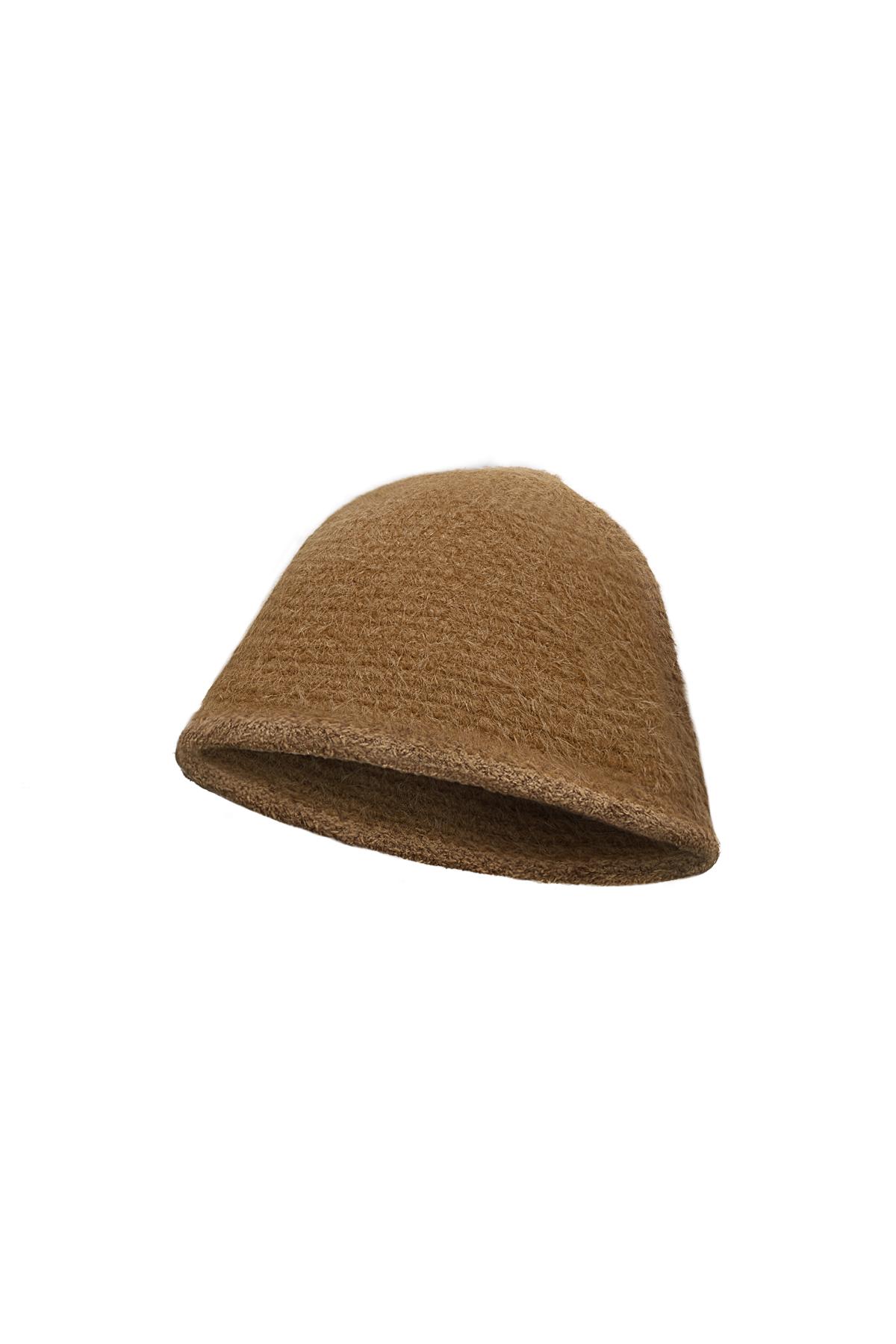 Chapeau de pêcheur basique Camel Polyester