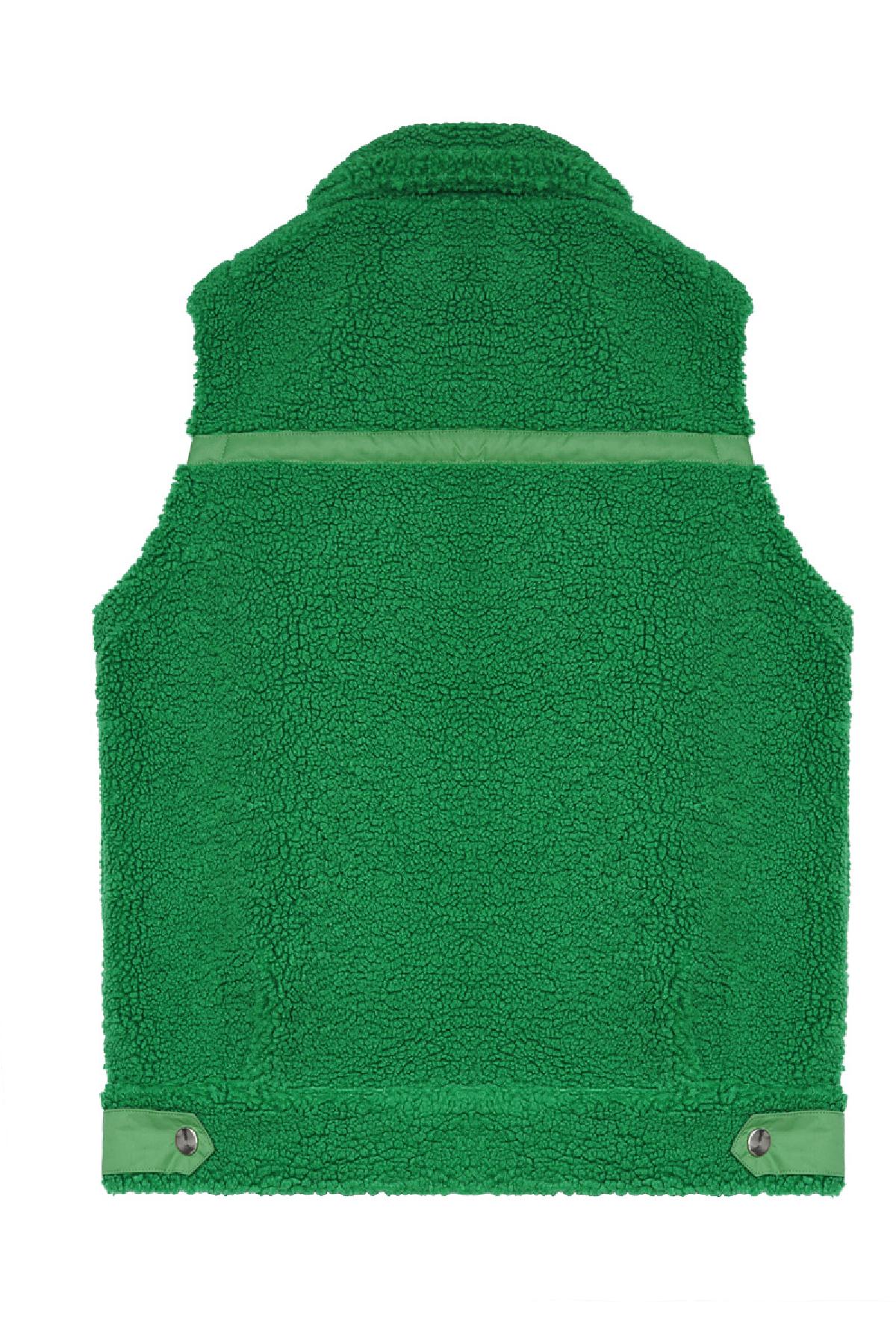 Body warmer en peluche Vert L h5 Image8
