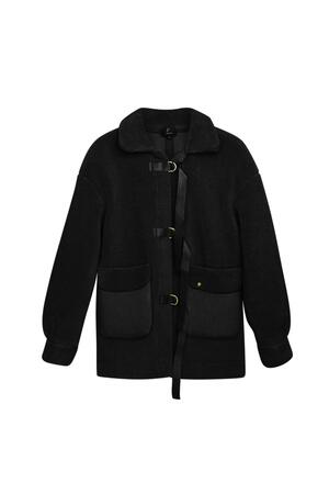 Teddy coat - Black S h5 