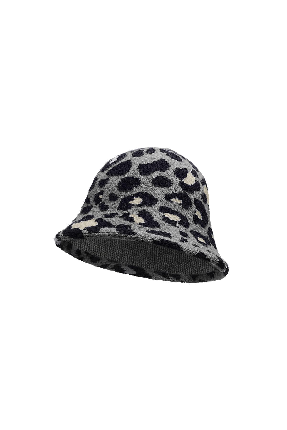 Bucket hat animal print Dark Grey Acrylic